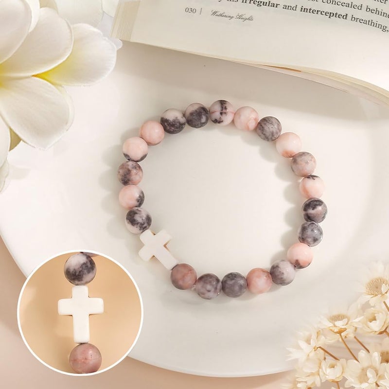 Paderast Christian Christmas Gifts for Women, Religious Cross Bracelet Gifts for Women/Daughter/Friend/Sister/Grandma/Granddaughter/Godmother/Her, Inspirational Birthday Faith Based Jewelry Stocking Stuffers Gifts - Image 5